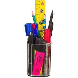 Подставка-стакан для канцелярских принадлежностей Attache Оffice черная 10x7x7 см