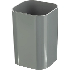 Подставка-стакан для канцелярских принадлежностей Attache Selection серая 10x7x7 см