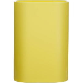 Подставка-стакан для канцелярских принадлежностей Attache Selection желтая 10x7x7 см