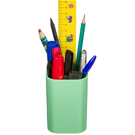 Подставка-стакан для канцелярских принадлежностей Attache Selection зеленая 10x7x7 см