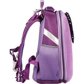 Ранец Комус Класс (№1 School) Basic Bunny анатомический сиреневый с двумя отделениями