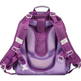 Ранец Комус Класс (№1 School) Basic Bunny анатомический сиреневый с двумя отделениями