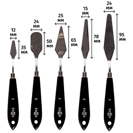 Набор мастихинов Гамма (5 штук в упаковке)