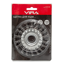 Корщетка для УШМ дисковая стальная проволока 125 мм Vira (575125)