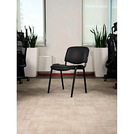 Стул офисный Easy Chair ИЗО/ISO чёрный экокожа металл чёрный (1332052)