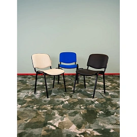 Стул офисный Easy Chair ИЗО/ISO чёрный экокожа металл чёрный (1332052)