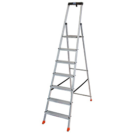 Стремянка алюминиевая 7 ступеней Krause Safety 128973