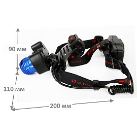 Фонарь налобный светодиодный Ultraflash E1334 аккумуляторный (13904)