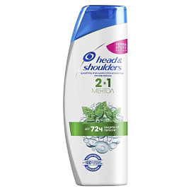 Шампунь-бальзам против перхоти Head&Shoulders 2в1 Ментол 400 мл