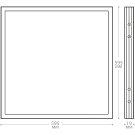 Светильник светодиодный Feron AL2115 36Вт 2900Лм 6500К IP40 потолочный встраиваемый опал (21083)