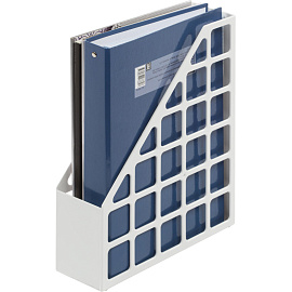 Лоток вертикальный для бумаг 75 мм Attache Line пластиковый белый