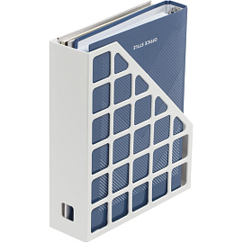 Лоток вертикальный для бумаг 75 мм Attache Line пластиковый белый