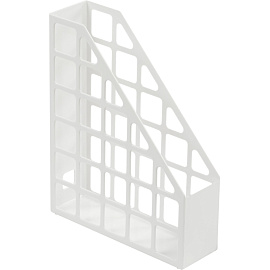 Лоток вертикальный для бумаг 75 мм Attache Line пластиковый белый