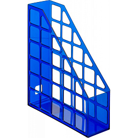 Лоток вертикальный для бумаг 75 мм Attache Line пластиковый синий