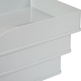 Лоток горизонтальный для бумаг Attache Line пластиковый серый