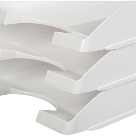 Лоток горизонтальный для бумаг Attache Line пластиковый белый