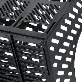 Лоток вертикальный для бумаг 370 мм Attache пластиковый черный 4 отделения