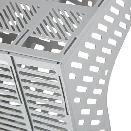 Лоток вертикальный для бумаг 370 мм Attache пластиковый серый 4 отделения