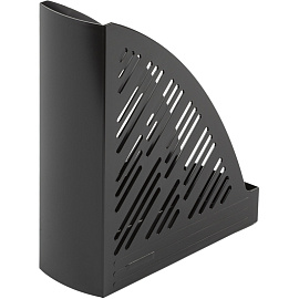 Лоток вертикальный для бумаг 85 мм Attache пластиковый черный скругленный