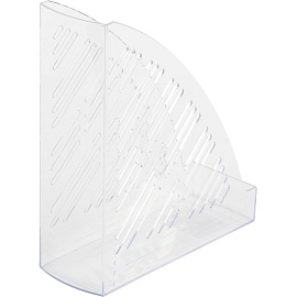 Лоток вертикальный для бумаг 85 мм Attache пластиковый прозрачный
