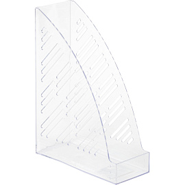 Лоток вертикальный для бумаг 85 мм Attache пластиковый прозрачный