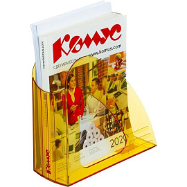 Лоток вертикальный для бумаг 90 мм Attache Bright Colours прозрачный желтый