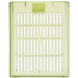 Лоток горизонтальный для бумаг Attache Bright Colours пластиковый зеленый решетчатый