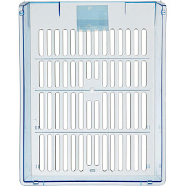 Лоток горизонтальный для бумаг Attache Bright Colours пластиковый голубой решетчатый