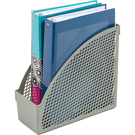 Лоток вертикальный для бумаг 75 мм (105 мм) Attache Офис Класс пластиковый серый