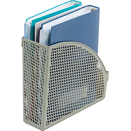Лоток вертикальный для бумаг 75 мм (105 мм) Attache Офис Класс пластиковый серый