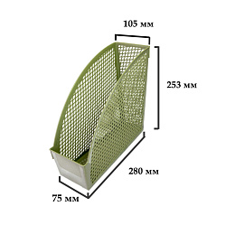Лоток вертикальный для бумаг 75 мм (105 мм) Attache Офис Класс пластиковый серый