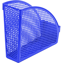 Лоток вертикальный для бумаг 75 мм (105 мм) Attache Офис Класс пластиковый синий