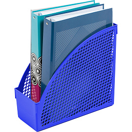 Лоток вертикальный для бумаг 75 мм (105 мм) Attache Офис Класс пластиковый синий