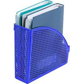 Лоток вертикальный для бумаг 75 мм (105 мм) Attache Офис Класс пластиковый синий