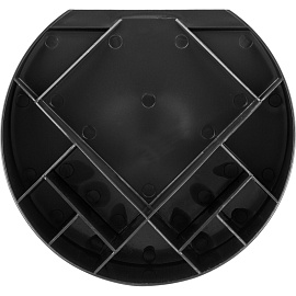 Подставка-органайзер для канцелярских принадлежностей Attache Форум 12 отделений черная 10x17.5x17.5 см