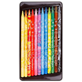 Карандаши цветные Koh-i-Noor Progresso Magic 12 карандашей 12 цветов круглые
