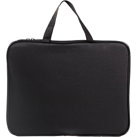 Папка-портфель тканевая Attache A4 черная (36x2x27 см, 1 отделение) ручка из тесьмы
