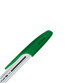 Ручка шариковая СТАММ "Орбита 100" зеленая, 0,7мм фото Ручка шариковая СТАММ "Орбита 100" зеленая, 0,7мм