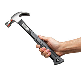 Молоток-гвоздодер 450 г фибергласовая ручка VIRA RAGE (900224)