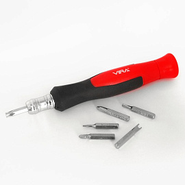 Отвёртка для точных работ Vira с набором бит (30 предметов, 305081)