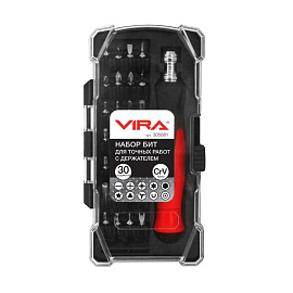 Отвёртка для точных работ Vira с набором бит (30 предметов, 305081)