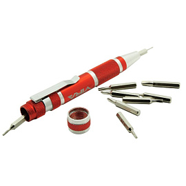 Отвёртка для точных работ Vira с набором бит (9 предметов, 303007)