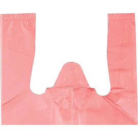 Пакет-майка ПНД 10 мкм в ассортименте (16+12x30 см, 100 штук в упаковке)