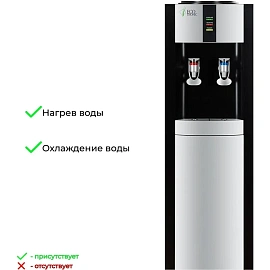 Кулер для воды Ecotronic H1-LF черный (нагрев и охлаждение)