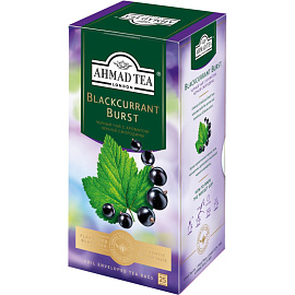 Чай черный Ahmad Tea Blackcurrant Burst 25 пакетиков (черная смородина)