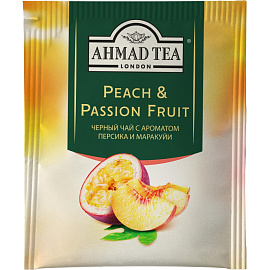 Чай черный Ahmad Tea Peach & Passion Fruit 25 пакетиков (персик, маракуйя)