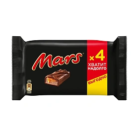 Шоколадные батончики Mars (4 штуки по 40.5 г)