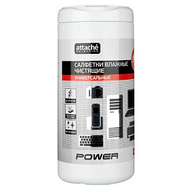 Салфетки влажные для маркерных досок Attache Selection с антистатическим эффектом 13x17 см (100 штук в тубе) фото Салфетки влажные для маркерных досок Attache Selection с антистатическим эффектом 13x17 см (100 штук в тубе)