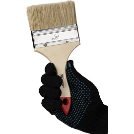 Кисть малярная плоская Matrix из натуральной щетины 100x11 мм (82545)