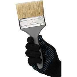 Кисть малярная плоская Matrix из натуральной щетины 100x17 мм (83067)